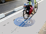 Radweg grau