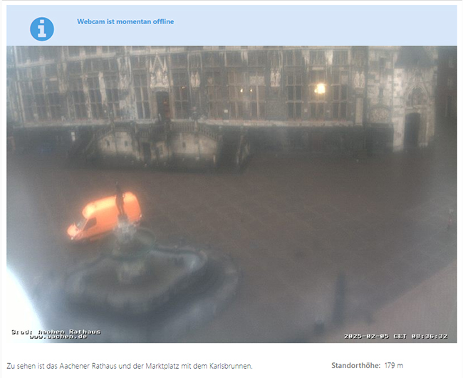 Aachen Rathaus Webcam