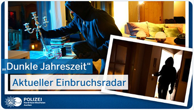 Polizei Aachen Logo Einbruchsaradar