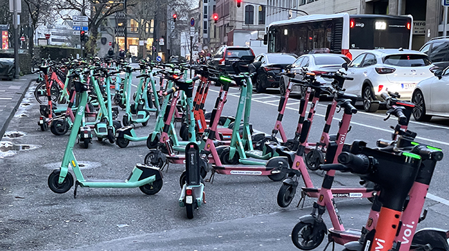 E-Scooter Parkplatz K&ouml;ln